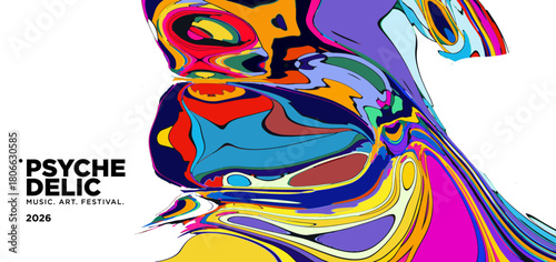 Vector of fluid groovy hippie 70s backgrounds. swirl, twirl pattern. Y2k aesthetic. Social Media Stories Template, distorted and Twisted texture in trendy retro psychedelic style for music and art