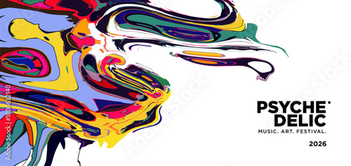 Vector of fluid groovy hippie 70s backgrounds. swirl, twirl pattern. Y2k aesthetic. Social Media Stories Template, distorted and Twisted texture in trendy retro psychedelic style for music and art