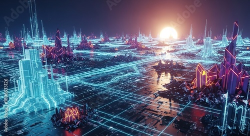 abstract blue background