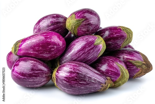 Wallpaper Mural Purple striped eggplants clustered Torontodigital.ca