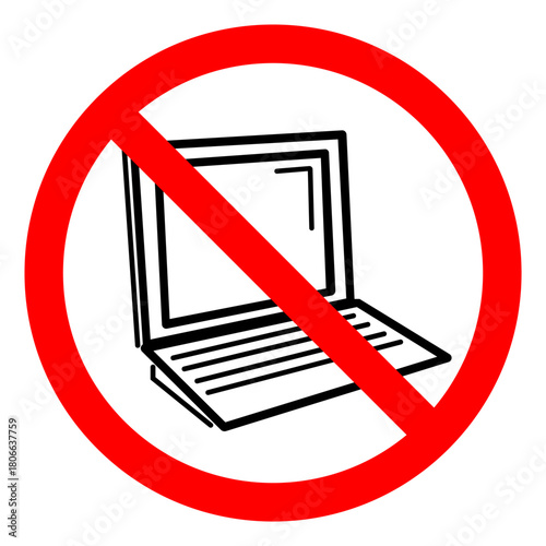 Do Not Change Program Symbol Sign, Vector Illustration, Isolate On White Background Label.EPS10