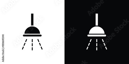 Shower down icon design concepts. Clipart design set