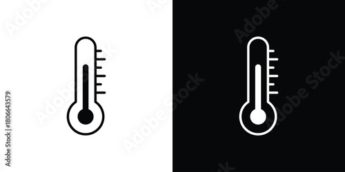 Temperature icon design concepts. Clipart design set