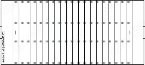 American football field background. Rugby stadium grass field illustration