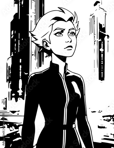 sketch of a young man