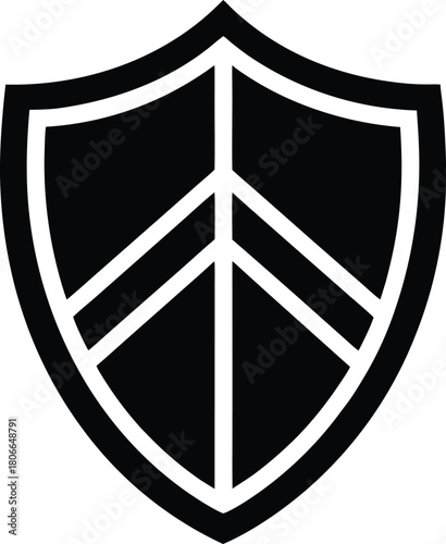 Anti corruption shield icon for security and integrity concepts