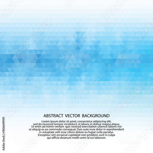 Abstraction background. Geometric abstract background. The blue triangle. eps 10
