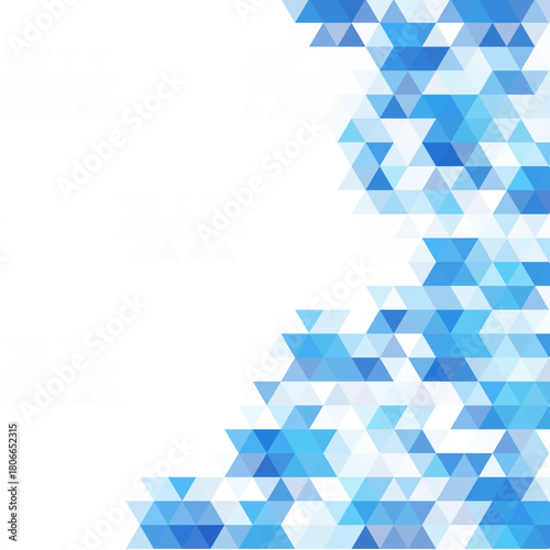 Abstract blue vector background with triangles. eps 10