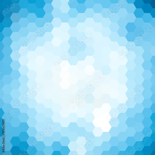 blue hexagon background. layout for presentation. eps 10