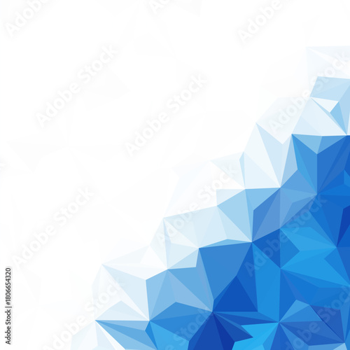 Background made of blue triangles. Square composition with geometric shapes. Eps 10