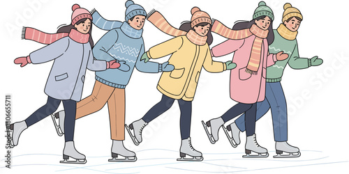 Woman Decorating for Christmas Hanging Wreath on Front Door, Festive Holiday Season, Winter Decor, Cozy Home, Holiday Preparation, Family Traditions