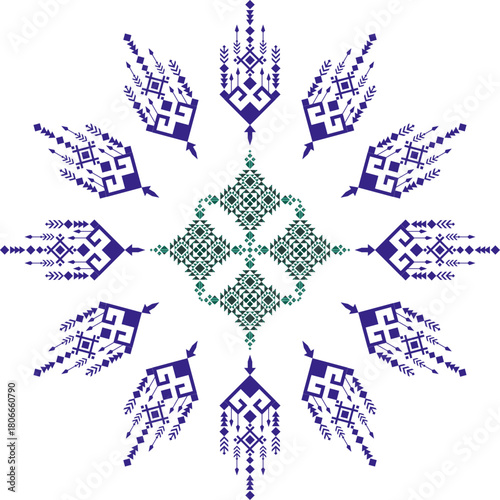 Ceramic tile patterns with Portuguese Azulejos ornaments, Turkish ornaments, Moroccan mosaic tiles, Talavera ornaments.
