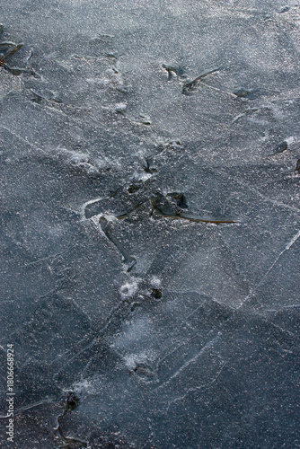 broken ice surface