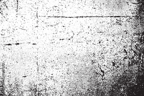 Halftone Grunge and Scratched Distress Overlay Texture