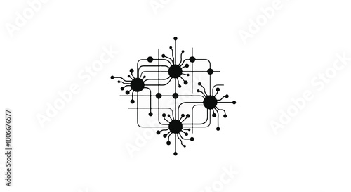 Muted microphone icon with a small chat application logo, symbolizing communication cutoff.