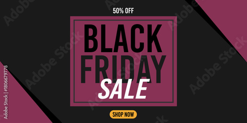 50% off black friday sale, shop now, 50%off fifty percent off 50 % off, purple, violet, retail, november, discount, price.