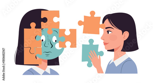 The Process of Connecting and Understanding Different Personalities with Puzzle Pieces