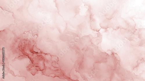 Abstract fluid art in soft blush tones with gold accents