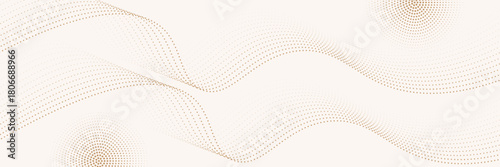 Abstract vector background. Elegant background for business presentations. Lines, point, plane in 3D space.Cryptocurrency fintech network blockchain and programming concept. Brown  background