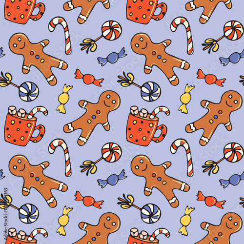 Festive Treats & Christmas Joy Seamless Patterns
