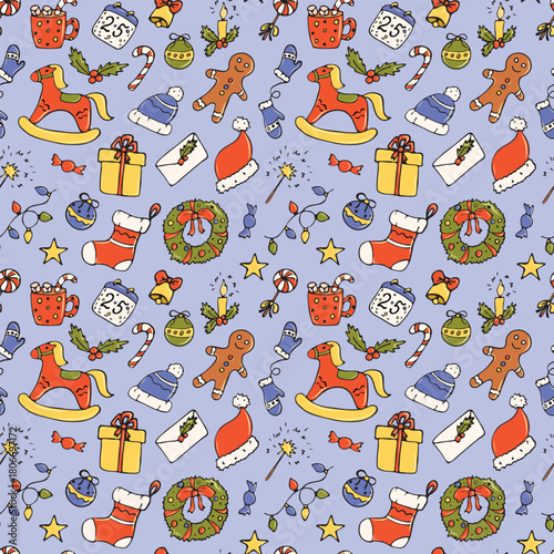 Festive Treats & Christmas Joy Seamless Patterns