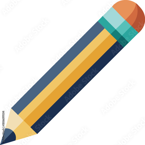 Free Download Pencil Illustration – Stationery Vector Design - GFXLoad