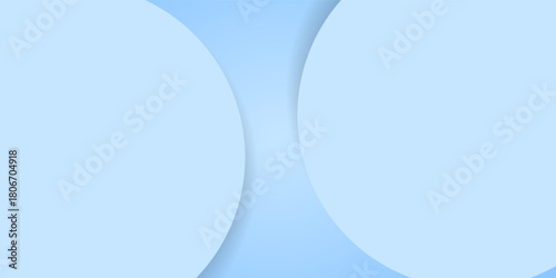 Blue pastel vector background with blue overlap paper layer on blue space curve line for text and message design