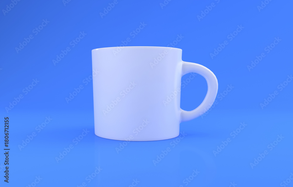 Obraz premium Realistic Mug Mockup 3D Rendered