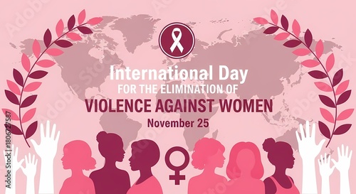 International day for the elimination of violence against women illustration