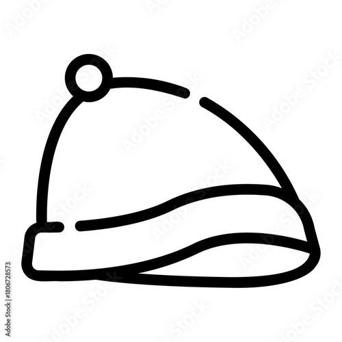 beanie line icon