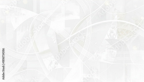 Obraz na plátne 白の抽象背景 ― 柔らかなラインと光が織りなすミニマルデザイン

White Abstract Background — Soft Lines and Ligh