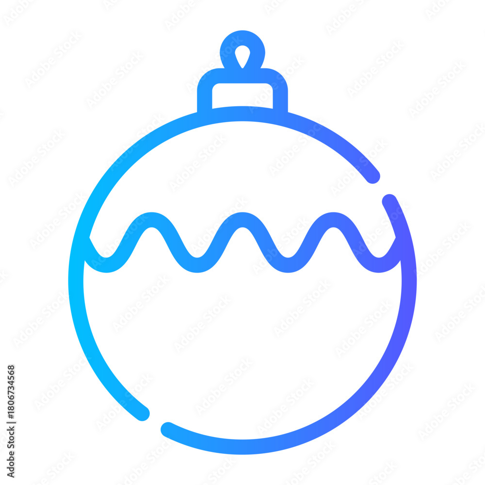 Obraz premium bauble gradient icon