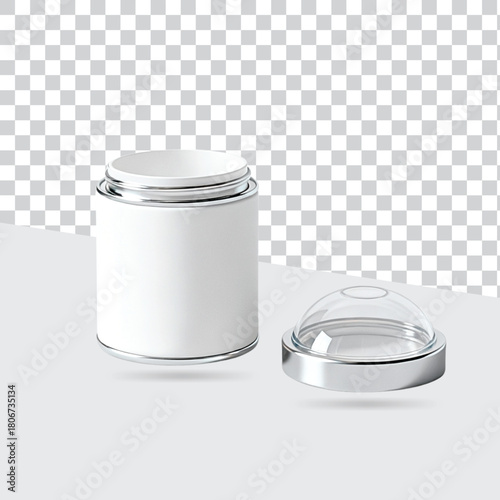can drink aluminum metal product label mockup 