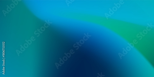 Abstract flowing background with gradients of deep blue, turquoise, and teal merging in a smooth, Modern curved wave pattern creating a serene and modern aesthetic appeal for designs
