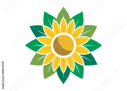 Vector silhouette of a sunflower, hand drawn sunflower vector collection, black and white sunflower beautiful sunflower flowers. Vector illustration