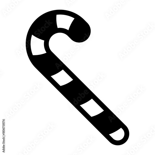 candy cane glyph icon