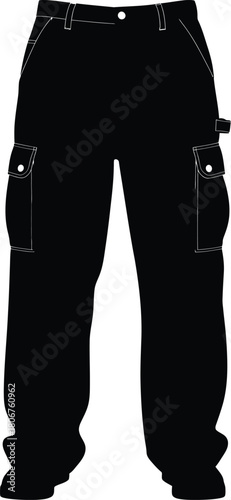 Shop black cargo pants for men durable workwear trousers online today eps silhouette
