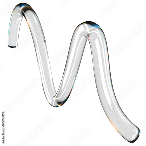Liquid Glass 3D Shape