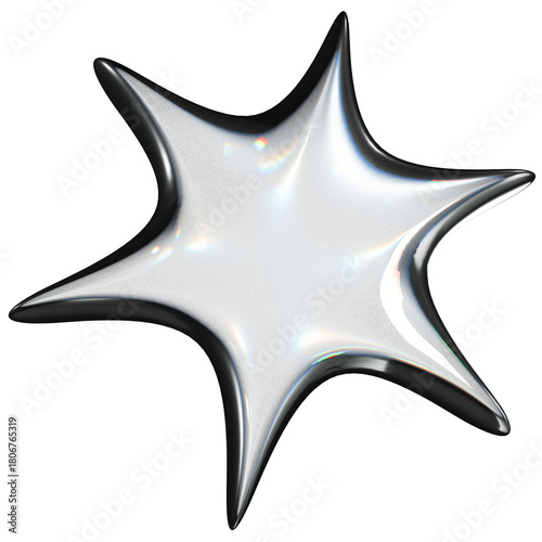 Liquid Glass 3D Shape