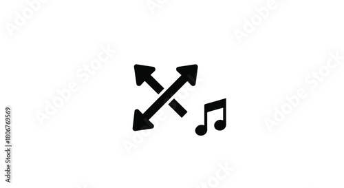 Icon representing music playback controls or audio settings