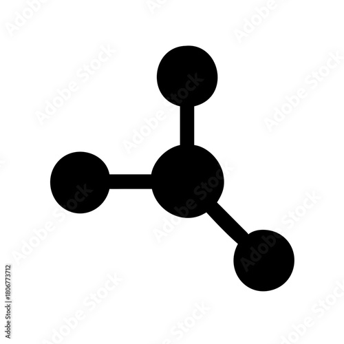 molecule structure chemistry silhouette icon