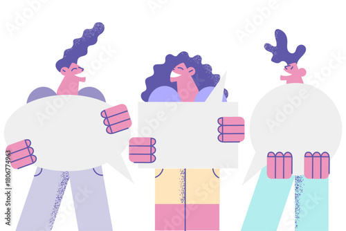 Communication, chat, speech concept