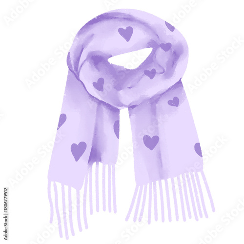 cute pastel purple scarf