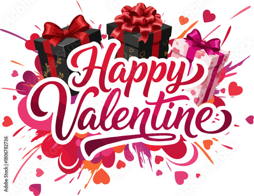 Romantic Valentine Latin Script and Gift Set