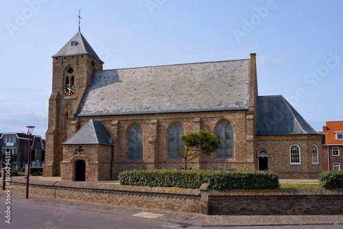 View of the Catarinakerk in Zoutelande, Zeeland, Netherlands
