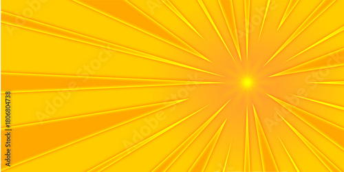 Vibrant Yellow and Orange Sunburst Background