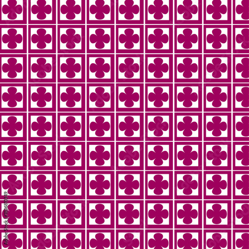 Bold Magenta and White Clean and Elegant Minimalist pattern design Template.