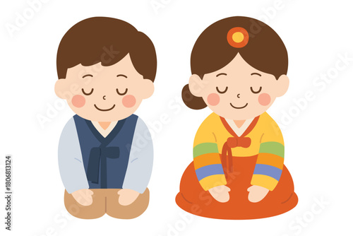 한국전통캐릭터_명절_세배_새해