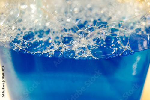 Foam from glass cleaner