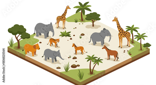 Collection of colorful horse illustrations in various breeds and patterns